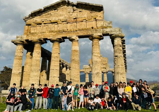 A la lumière du soleil couchant, la visite fut magique !